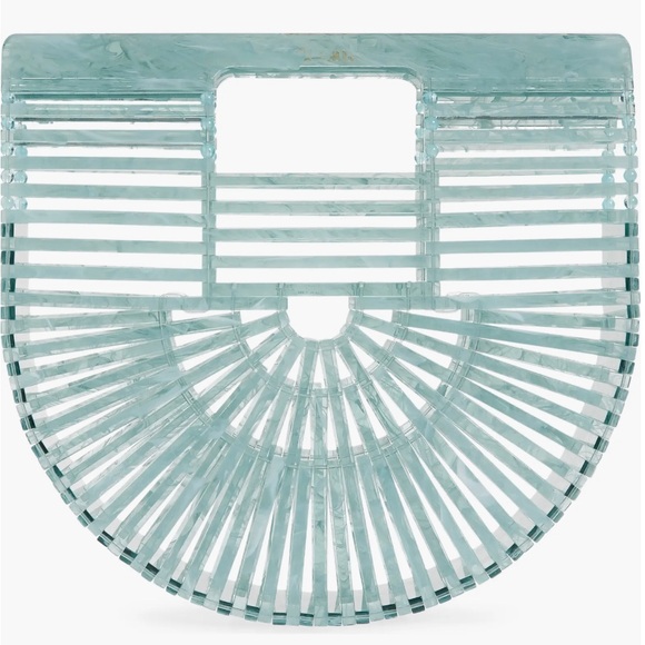 NWT Cult Gaia Acrylic Ark Mini Tote Bag - Picture 3 of 6